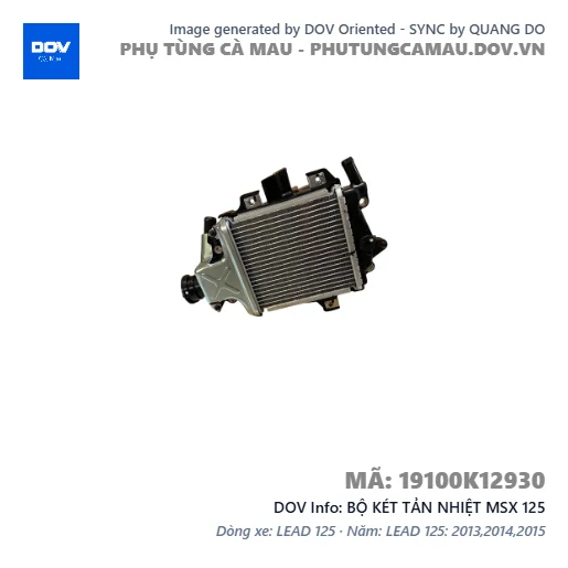 BỘ KÉT TẢN NHIỆT MSX 125 — 19100K12930