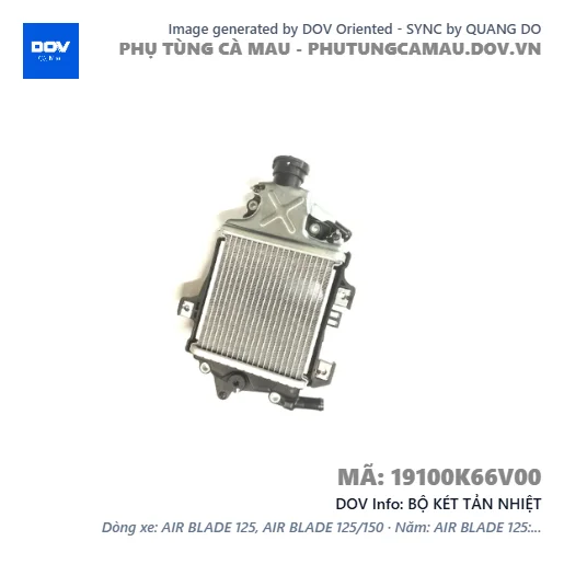 BỘ KÉT TẢN NHIỆT  — 19100K66V00