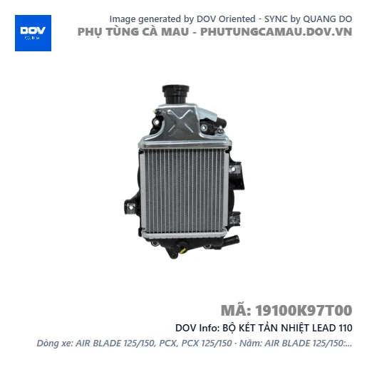BỘ KÉT TẢN NHIỆT LEAD 110 — 19100K97T00