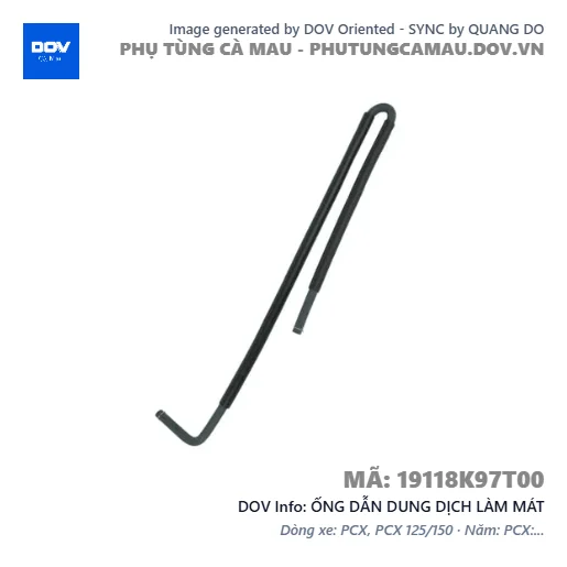 ỐNG DẪN DUNG DỊCH LÀM MÁT  — 19118K97T00