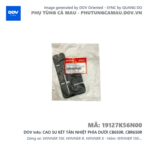 CAO SU KÉT TẢN NHIỆT PHÍA DƯỚI CB650R, CBR650R — 19127K56N00