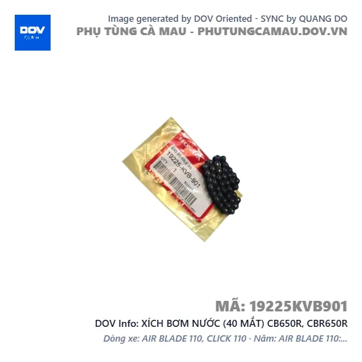 XÍCH BƠM NƯỚC (40 MẮT) CB650R, CBR650R — 19225KVB901