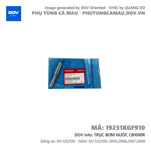 TRỤC BƠM NƯỚC CB1000R — 19231KGF910