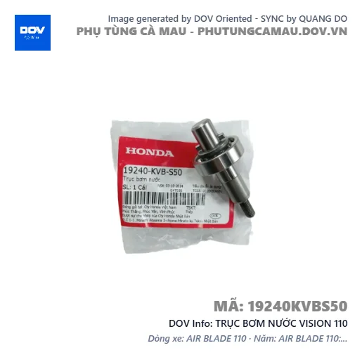 TRỤC BƠM NƯỚC VISION 110 — 19240KVBS50