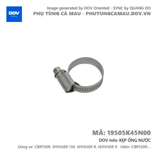 KẸP ỐNG NƯỚC  — 19505K45N00
