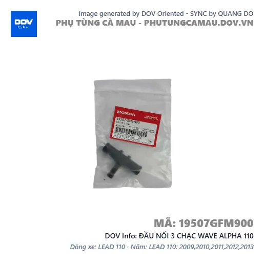 ĐẦU NỐI 3 CHẠC WAVE ALPHA 110 — 19507GFM900