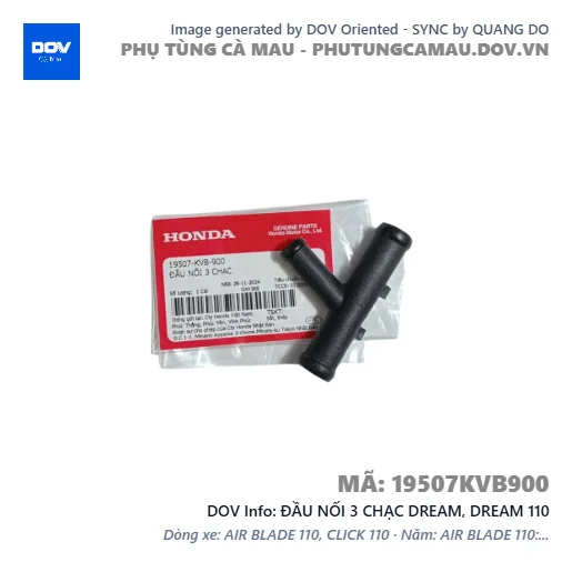 ĐẦU NỐI 3 CHẠC DREAM, DREAM 110 — 19507KVB900