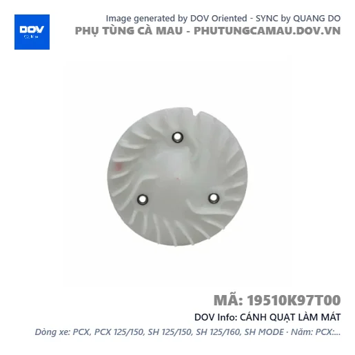 CÁNH QUẠT LÀM MÁT  — 19510K97T00