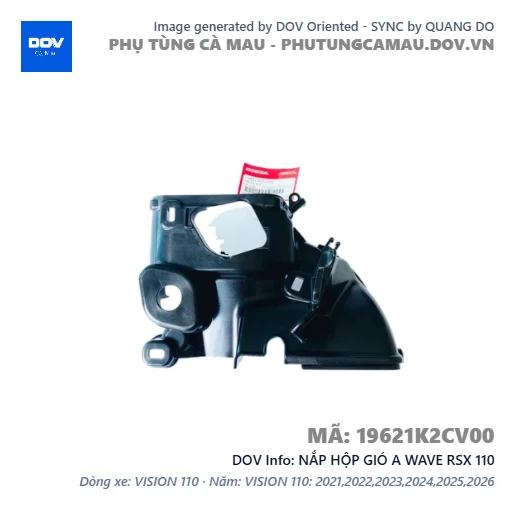 NẮP HỘP GIÓ A WAVE RSX 110 — 19621K2CV00