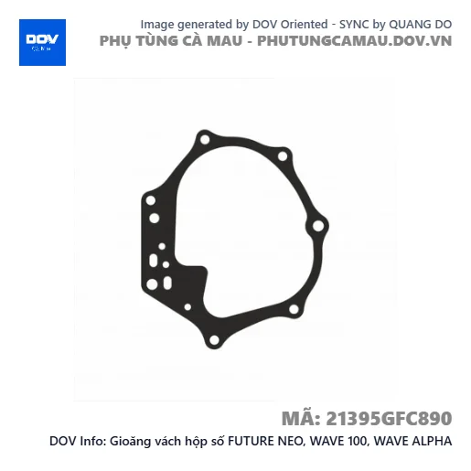 Gioăng vách hộp số FUTURE NEO, WAVE 100, WAVE ALPHA — 21395GFC890