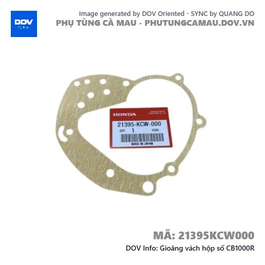 Gioăng vách hộp số CB1000R — 21395KCW000