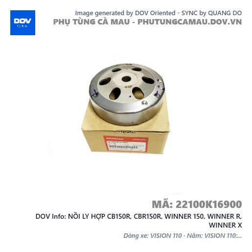 NỒI LY HỢP CB150R, CBR150R, WINNER 150, WINNER R, WINNER X — 22100K16900