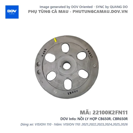 NỒI LY HỢP CB650R, CBR650R — 22100K2FN11
