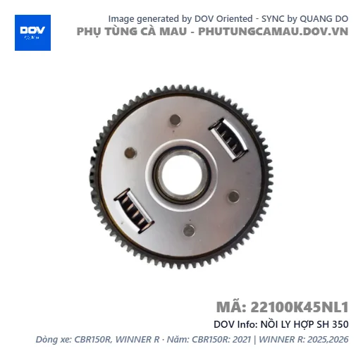 NỒI LY HỢP SH 350 — 22100K45NL1