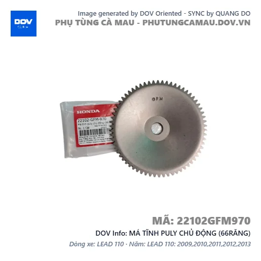 MÁ TĨNH PULY CHỦ ĐỘNG (66RĂNG)  — 22102GFM970