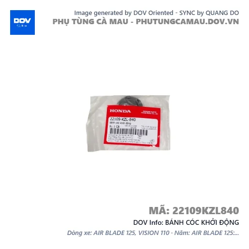 BÁNH CÓC KHỞI ĐỘNG  — 22109KZL840