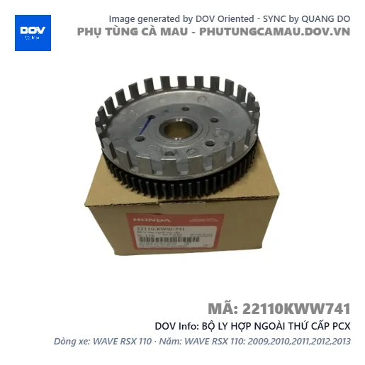 BỘ LY HỢP NGOÀI THỨ CẤP PCX — 22110KWW741