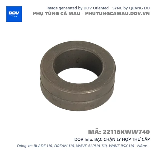 BẠC CHẶN LY HỢP THỨ CẤP — 22116KWW740
