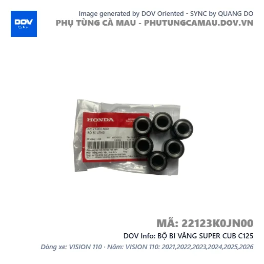 BỘ BI VĂNG SUPER CUB C125 — 22123K0JN00