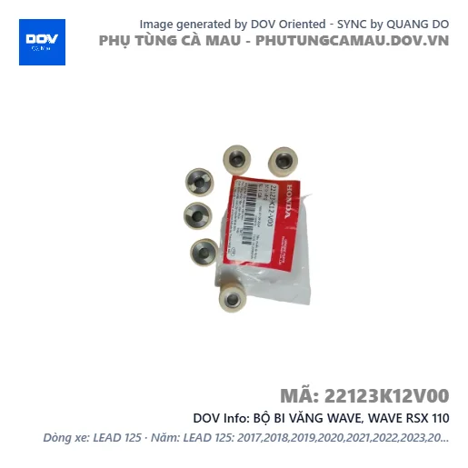 BỘ BI VĂNG WAVE, WAVE RSX 110 — 22123K12V00
