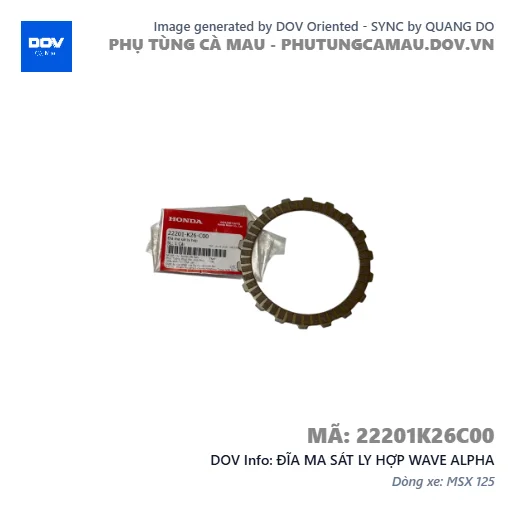 ĐĨA MA SÁT LY HỢP WAVE ALPHA — 22201K26C00