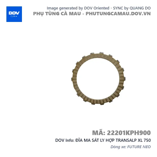 ĐĨA MA SÁT LY HỢP TRANSALP XL 750 — 22201KPH900
