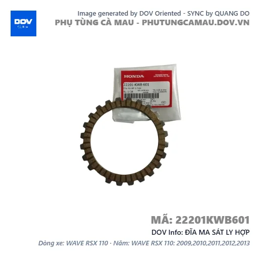 ĐĨA MA SÁT LY HỢP — 22201KWB601