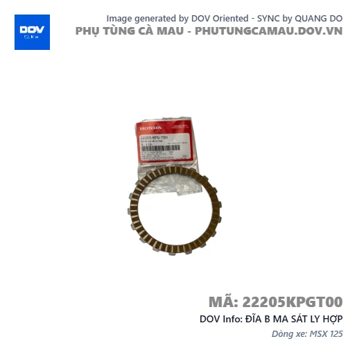 ĐĨA B MA SÁT LY HỢP  — 22205KPGT00