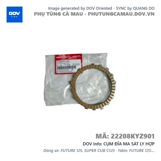 CỤM ĐĨA MA SÁT LY HỢP  — 22208KYZ901