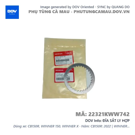 ĐĨA SẮT LY HỢP  — 22321KWW742