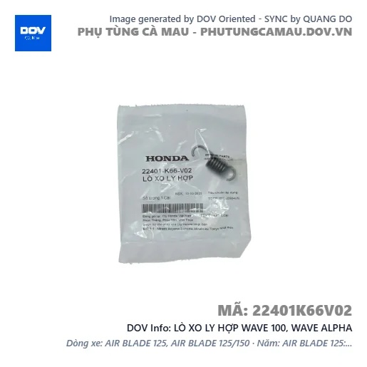 LÒ XO LY HỢP WAVE 100, WAVE ALPHA — 22401K66V02