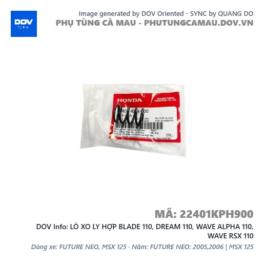 LÒ XO LY HỢP BLADE 110, DREAM 110, WAVE ALPHA 110, WAVE RSX 110 — 22401KPH900