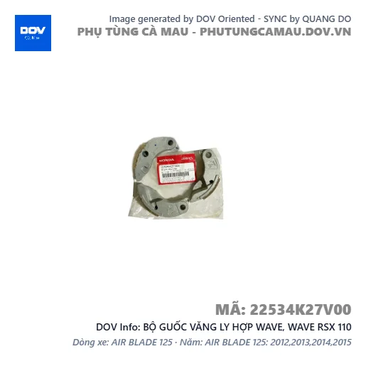 BỘ GUỐC VĂNG LY HỢP WAVE, WAVE RSX 110 — 22534K27V00