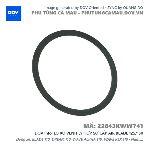 LÒ XO VÊNH LY HỢP SƠ CẤP AIR BLADE 125/150 — 22643KWW741