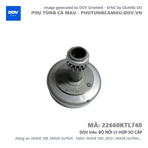 BỘ NỒI LY HỢP SƠ CẤP — 22660KTL740