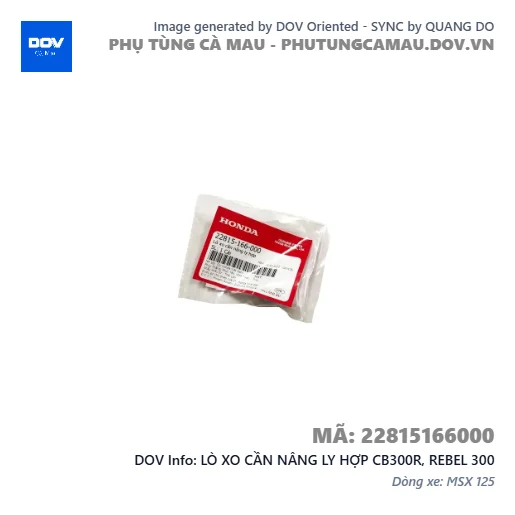 LÒ XO CẦN NÂNG LY HỢP CB300R, REBEL 300 — 22815166000