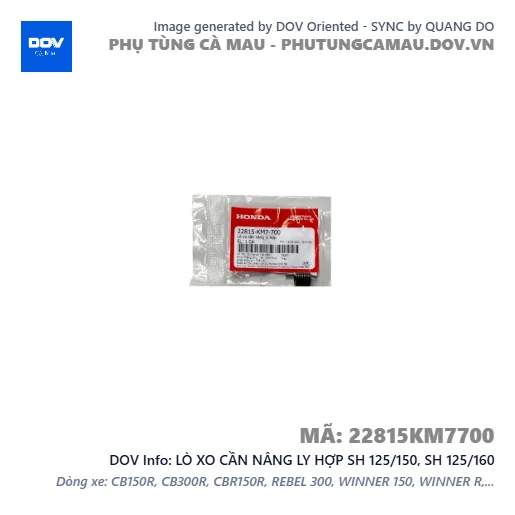 LÒ XO CẦN NÂNG LY HỢP SH 125/150, SH 125/160 — 22815KM7700
