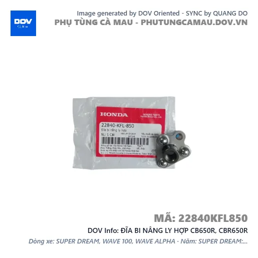 ĐĨA BI NÂNG LY HỢP CB650R, CBR650R — 22840KFL850