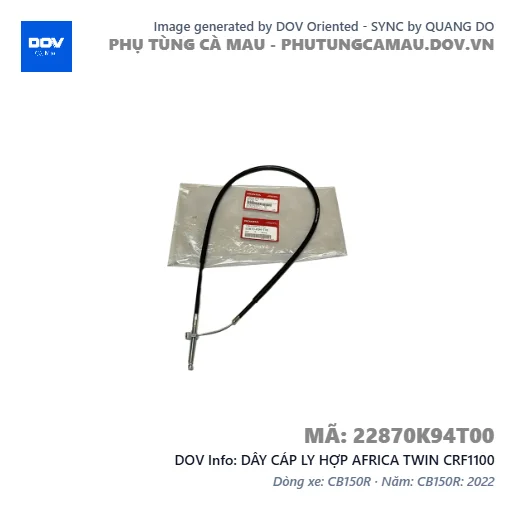 DÂY CÁP LY HỢP AFRICA TWIN CRF1100 — 22870K94T00