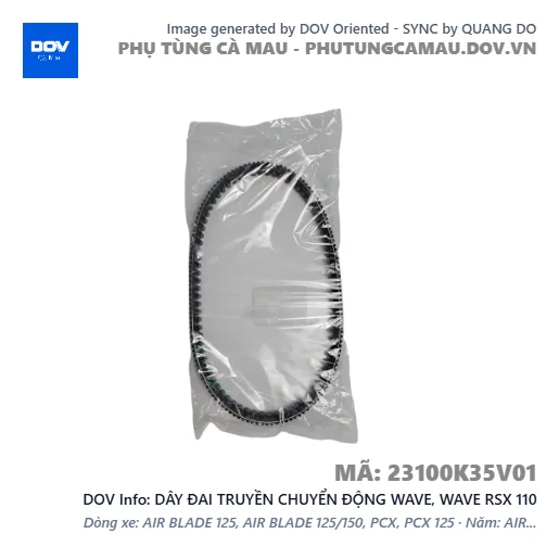 DÂY ĐAI TRUYỀN CHUYỂN ĐỘNG WAVE, WAVE RSX 110 — 23100K35V01
