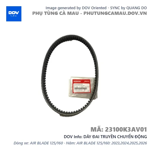 DÂY ĐAI TRUYỀN CHUYỂN ĐỘNG — 23100K3AV01