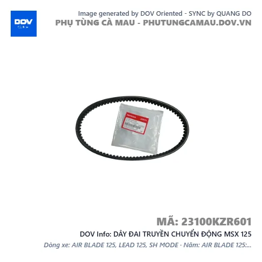 DÂY ĐAI TRUYỀN CHUYỂN ĐỘNG MSX 125 — 23100KZR601