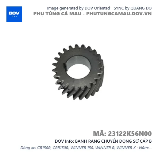 BÁNH RĂNG CHUYỂN ĐỘNG SƠ CẤP B  — 23122K56N00
