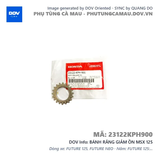 BÁNH RĂNG GIẢM ỒN MSX 125 — 23122KPH900