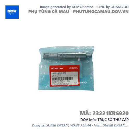 TRỤC SỐ THỨ CẤP — 23221KRS920