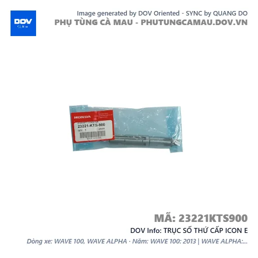 TRỤC SỐ THỨ CẤP ICON E — 23221KTS900