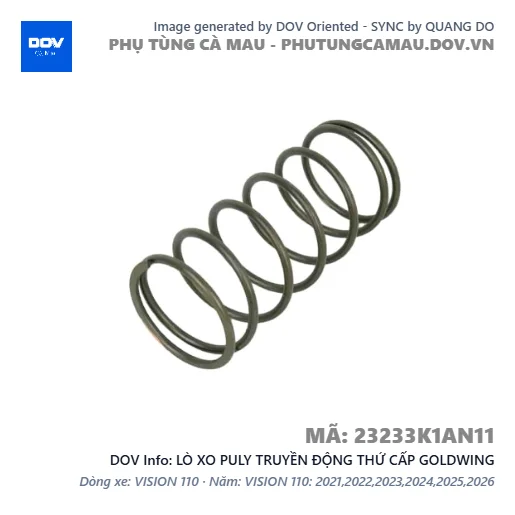 LÒ XO PULY TRUYỀN ĐỘNG THỨ CẤP GOLDWING — 23233K1AN11