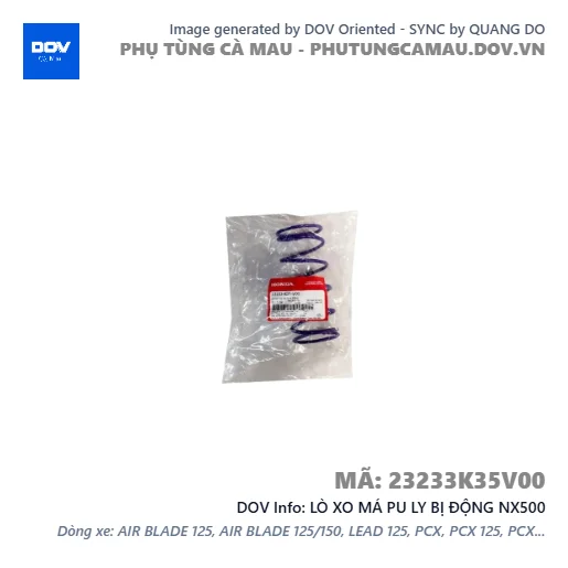 LÒ XO MÁ PU LY BỊ ĐỘNG NX500 — 23233K35V00