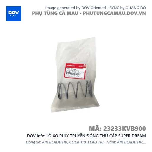 LÒ XO PULY TRUYỀN ĐỘNG THỨ CẤP SUPER DREAM — 23233KVB900