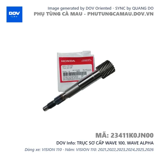 TRỤC SƠ CẤP WAVE 100, WAVE ALPHA — 23411K0JN00